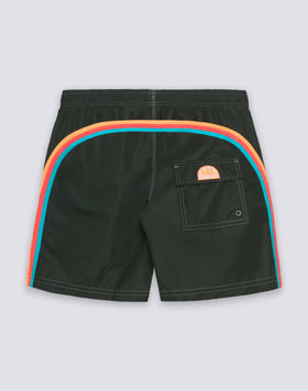 ICONIC TAFFETA MID-LENGTH ELASTIC WAIST SWIMSUIT