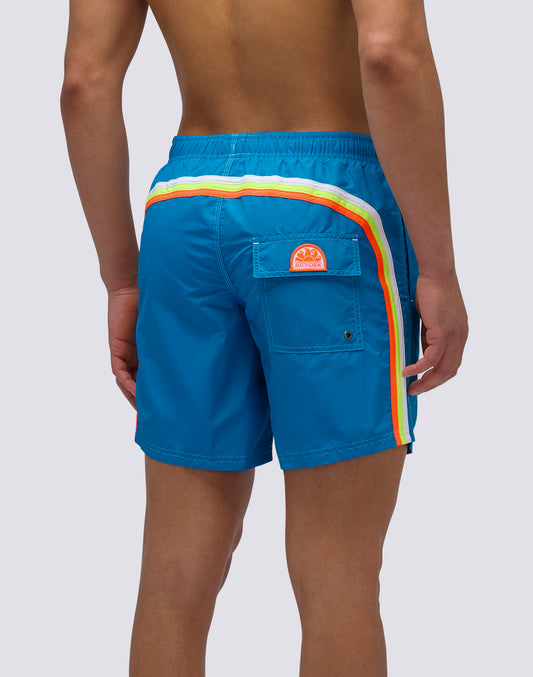 ICONIC TAFFETA MID-LENGTH ELASTIC WAIST SWIMSUIT
