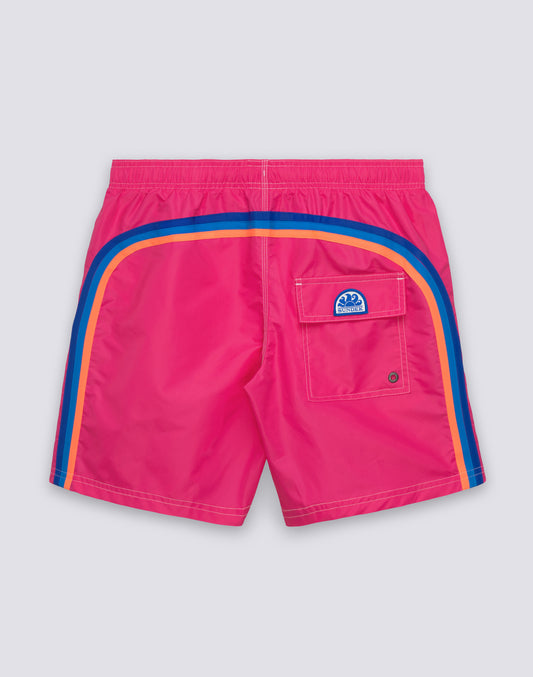 ICONIC TAFFETA MID-LENGTH SWIMSHORTS WITH ELASTICATED WAIST
