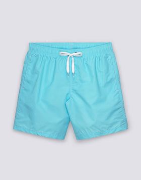 ICONIC TAFFETA MEN'S MID-LENGTH ELASTIC WAIST SWIMSHORTS