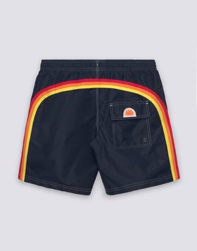 ICONIC TAFFETA MID-LENGTH SWIMSHORTS WITH ELASTICATED WAIST