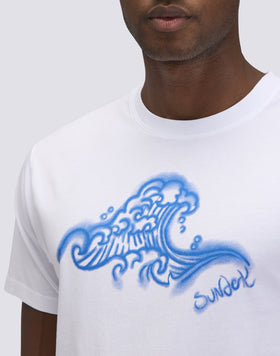 SHADED WAVE PRINT CAPSULE T-SHIRT