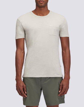 GARMENT DYED T-SHIRT WITH POCKET