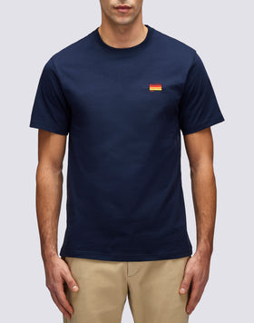 T-SHIRT WITH TRICOLOUR EMBROIDERY