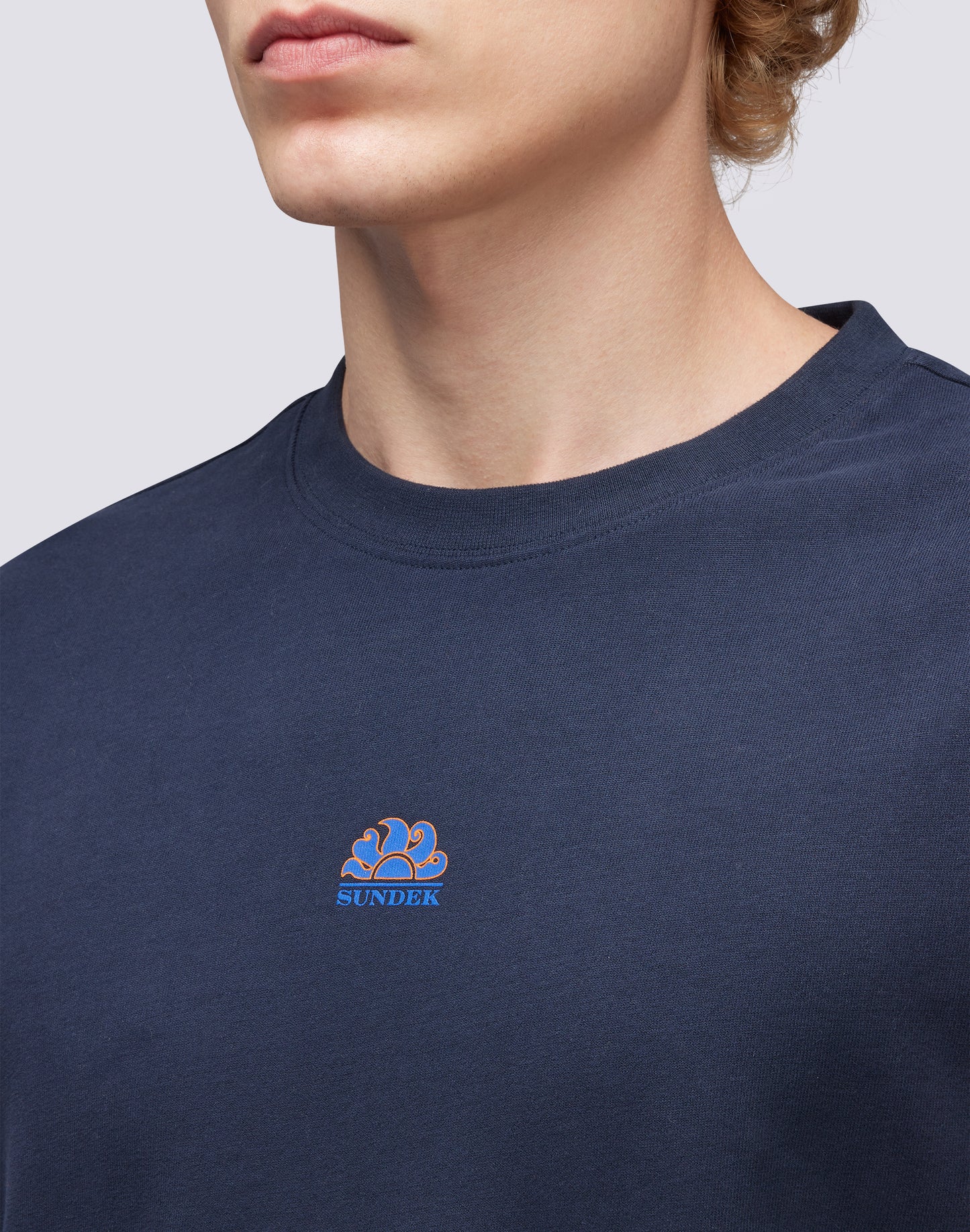 CREW NECK COTTON T-SHIRT WITH LOGO