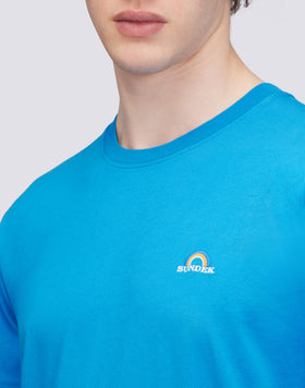 T-SHIRT WITH RAINBOW EMBROIDERY