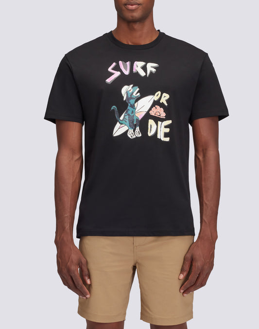 SURF OR DIE ARCHIVE PRINTED T-SHIRT