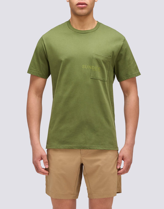 T-SHIRT WITH POCKET AND PRINT