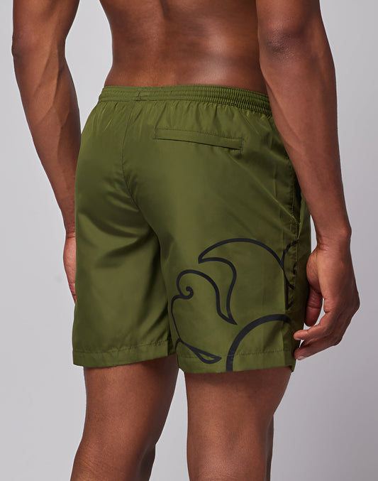 MEDIUM ELASTICATED WAIST LIGHT POLY SWIMSHORTS