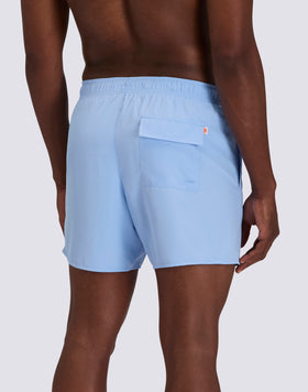 MEN'S SHORT SWIMSHORTS WITH ELASTIC WAIST AND PEACHY FABRIC