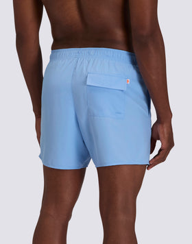MEN'S SHORT SWIMSHORTS WITH ELASTIC WAIST AND PEACHY FABRIC
