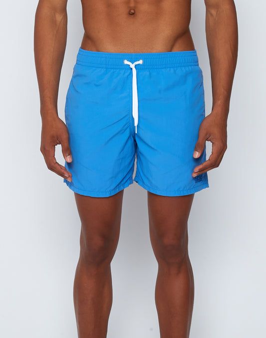 MID-LENGTH SWIM SHORTS WITH AN ELASTICATED WAISTBAND