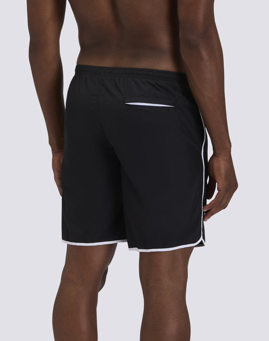 LONG SWIM SHORTS WITH AN ELASTICATED WAISTBAND