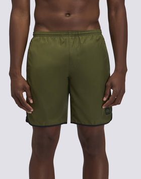 LONG SWIM SHORTS WITH AN ELASTICATED WAISTBAND
