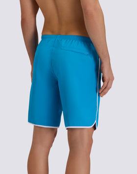 COSTUME DA BAGNO UOMO LUNGO REPREVE® CON VITA ELASTICATA E SPACCHI LATERALI ROTONDI