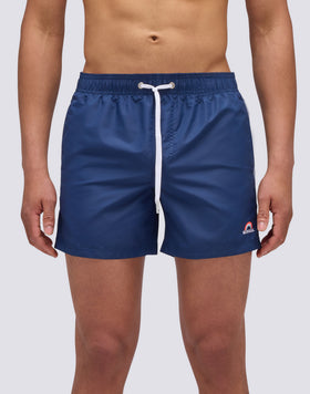 ICONIC TAFFETA ELASTICATED WAIST SHORT SWIMSHORTS WITH RAINBOW EMBROIDERY