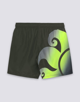 MEN'S MID-LENGTH SWIMSUIT WITH GRADIENT LOGO PRINT