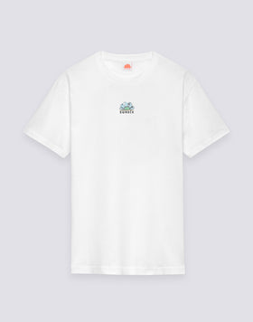 MEN'S CREW NECK T-SHIRT WITH TIDAL SURFER PRINT