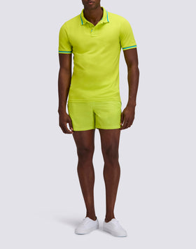 BRICE COTTON PIQUÉ POLO SHIRT WITH TRICOLOUR DETAILS