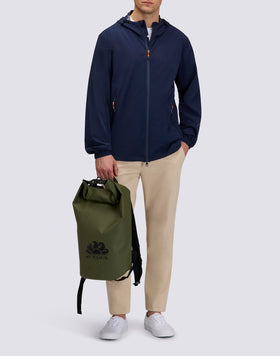 MEN'S FULL-ZIP NYLON HOODED JACKET