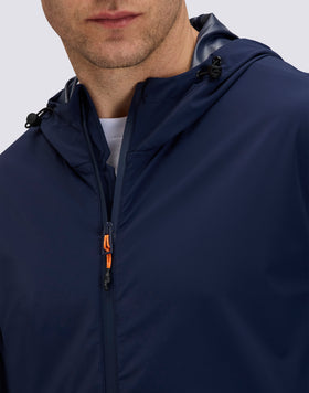 MEN'S FULL-ZIP NYLON HOODED JACKET