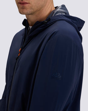 MEN'S FULL-ZIP NYLON HOODED JACKET
