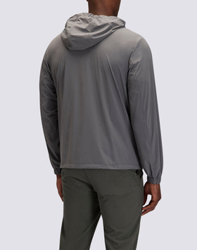 MEN'S FULL-ZIP NYLON HOODED JACKET