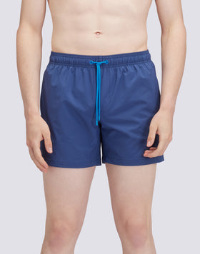 SHORT STRETCHED SWIM SHORTS WITH AN ELASTICATED WAISTBAND