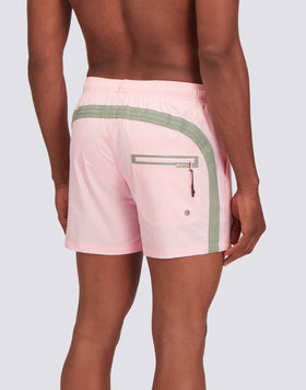 SHORT STRETCHED SWIM SHORTS WITH AN ELASTICATED WAISTBAND