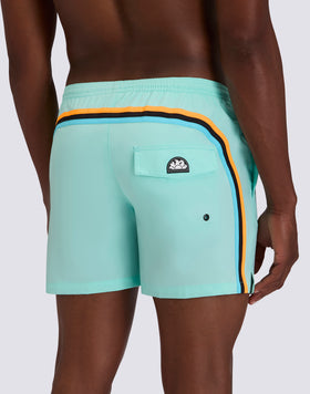MEN'S SWIMSUIT WITH STRETCH FABRIC, ELASTICATED WAIST AND REMOVABLE CASE