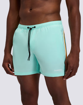 MEN'S SWIMSUIT WITH STRETCH FABRIC, ELASTICATED WAIST AND REMOVABLE CASE
