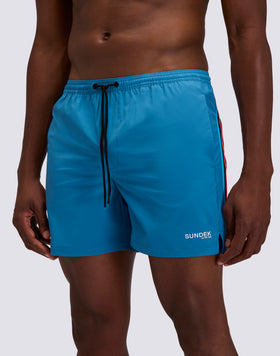 MEN'S SWIMSHORTS WITH STRETCH FABRIC, ELASTICATED WAIST AND REMOVABLE CASE
