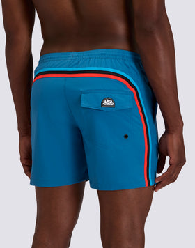 MEN'S SWIMSHORTS WITH STRETCH FABRIC, ELASTICATED WAIST AND REMOVABLE CASE