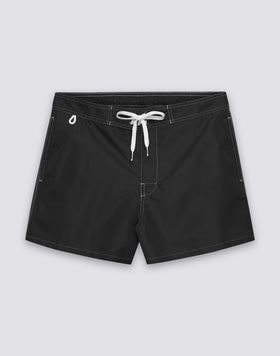 ICONIC TAFFETA MEN'S SHORT SWIMSUIT WITH SEMI-ELASTIC WAIST