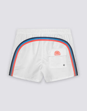 ICONIC TAFFETA SHORT SWIMSHORTS WITH SEMI-ELASTICATED WAIST