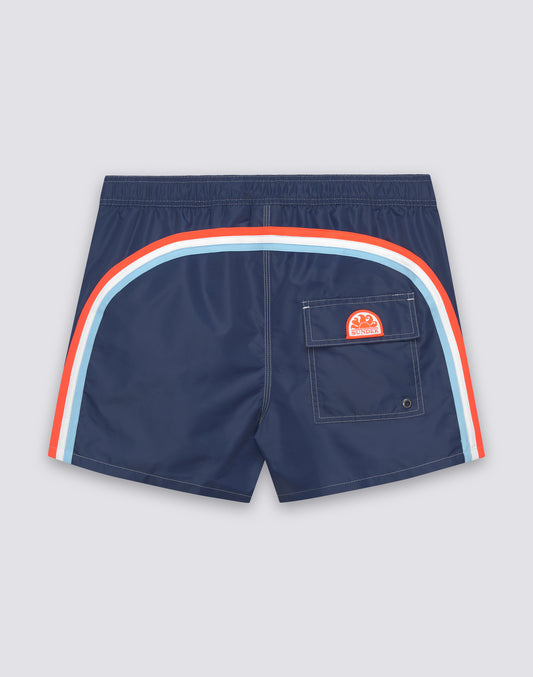 ICONIC TAFFETA SHORT SWIMSHORTS WITH SEMI-ELASTICATED WAIST