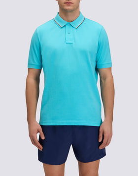 PIMA PIQUÉ COTTON POLO SHIRT WITH EMBROIDERED LOGO