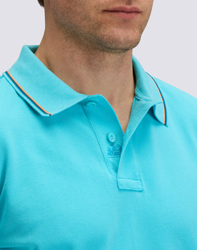 PIMA PIQUÉ COTTON POLO SHIRT WITH EMBROIDERED LOGO