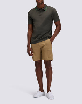 MEN'S PIMA COTTON PIQUET POLO SHIRT WITH EMBROIDERED LOGO