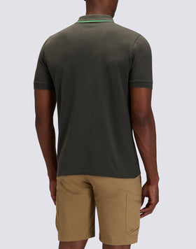 MEN'S PIMA COTTON PIQUET POLO SHIRT WITH EMBROIDERED LOGO