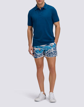 MEN'S PIMA COTTON PIQUET POLO SHIRT WITH EMBROIDERED LOGO