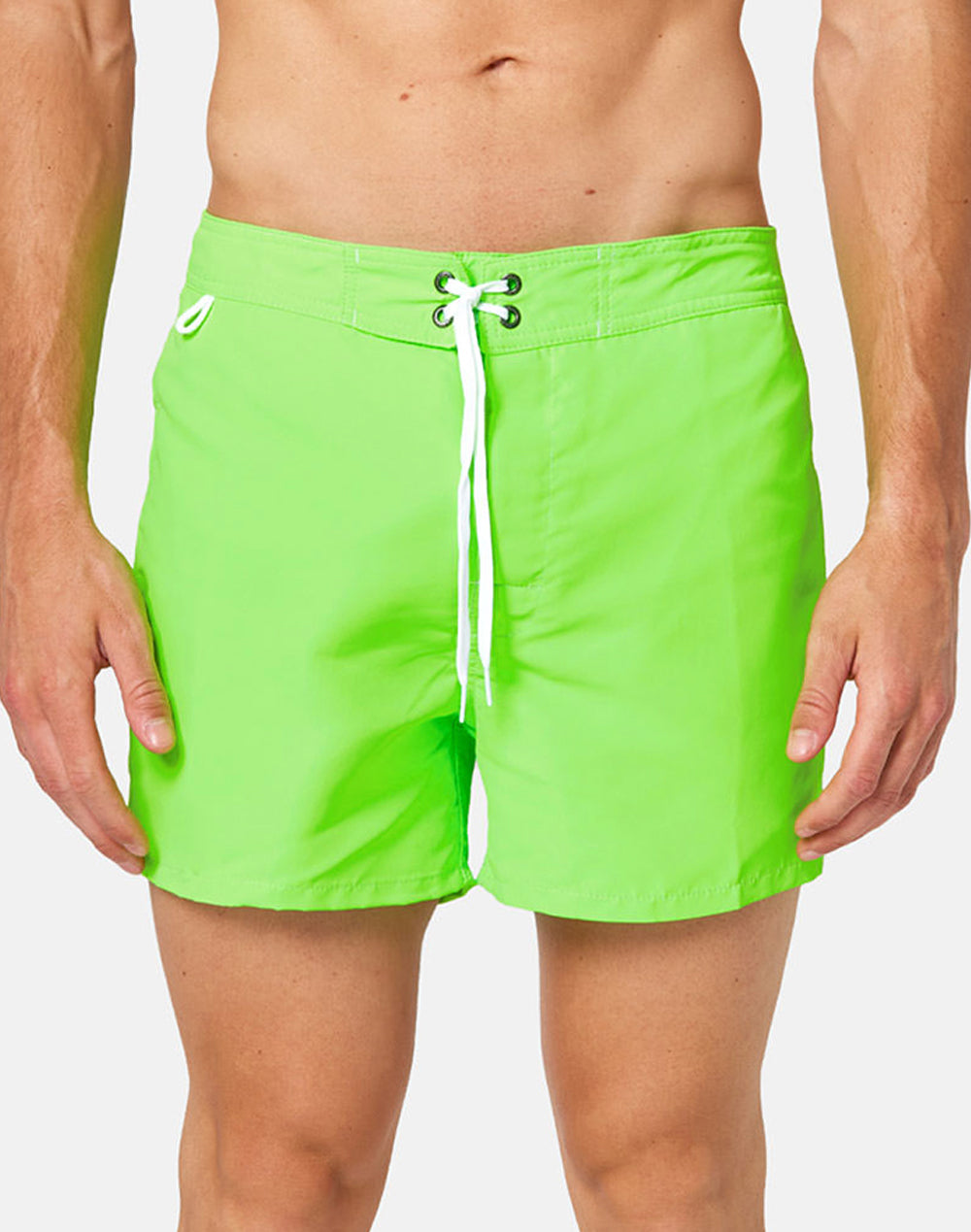 ICONIC TAFFETA FIXED WAIST SHORT SWIMSHORTS