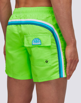ICONIC TAFFETA SHORT SWIM SHORTS WITH AN ELASTICATED WAISTBAND