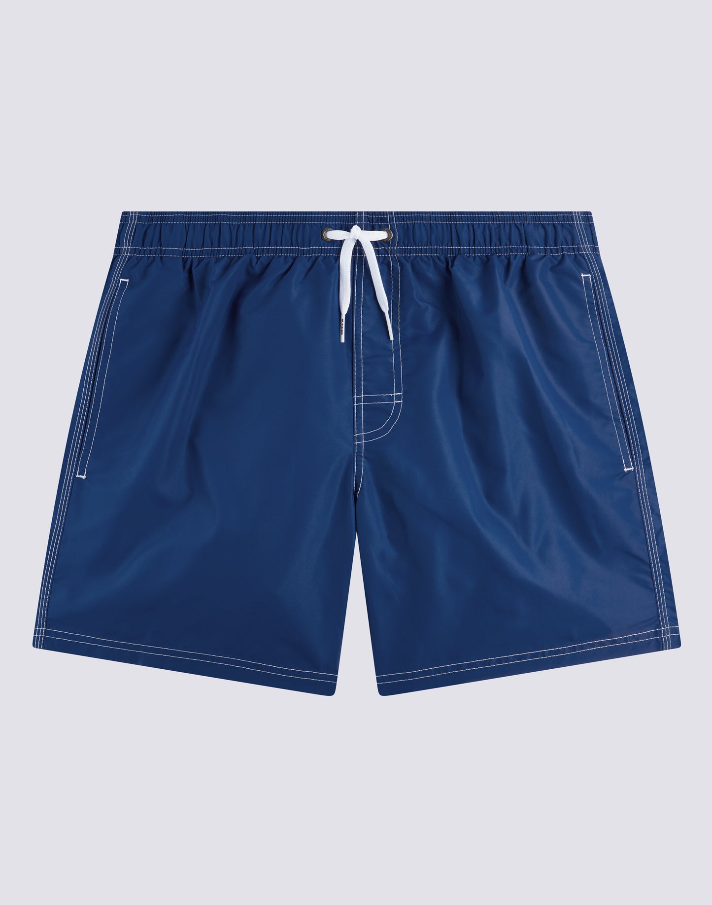 ICONIC TAFFETA STRETCH WAIST SHORT SWIM TRUNKS