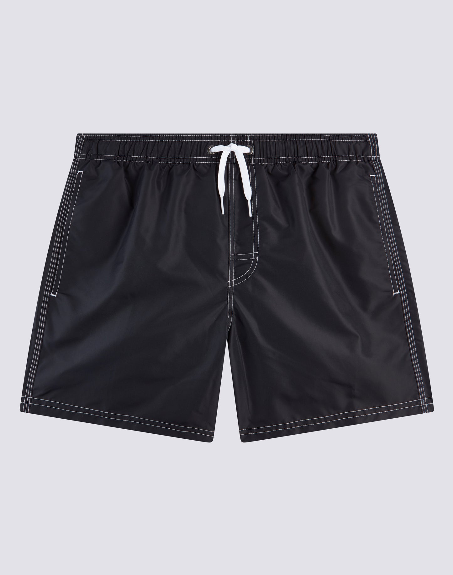 ICONIC TAFFETA STRETCH WAIST SWIM TRUNKS