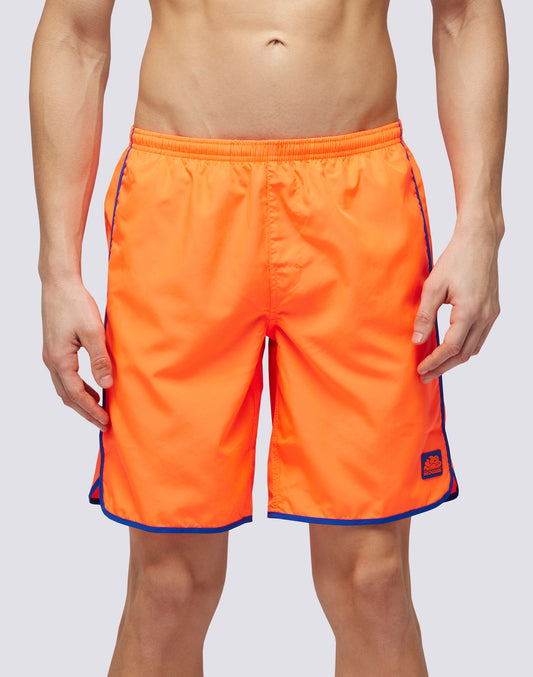 LIGHT POLY LONG SWIM SHORTS WITH AN ELASTICATED WAISTBAND