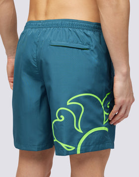 MEDIUM ELASTICATED WAIST LIGHT POLY SWIMSHORTS