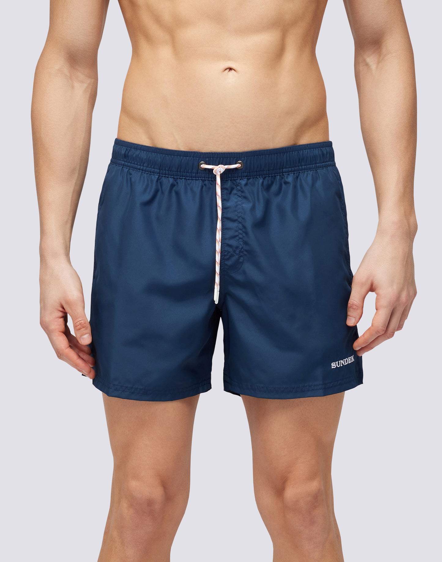 SHORT SWIMSHORTS WITH ELASTIC WAIST IN REPREVE® RECYCLED POLYESTER