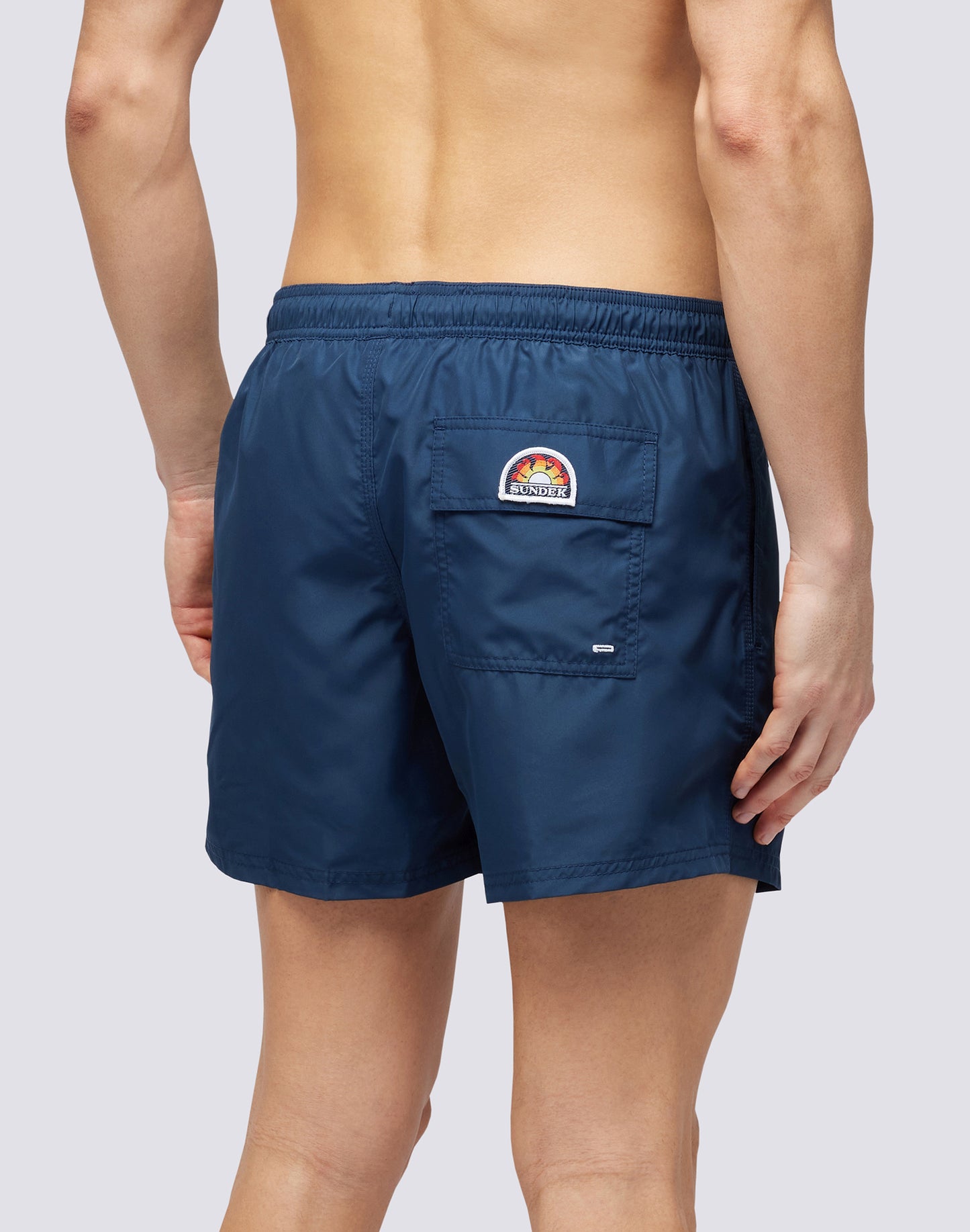 SHORT SWIMSHORTS WITH ELASTIC WAIST IN REPREVE® RECYCLED POLYESTER