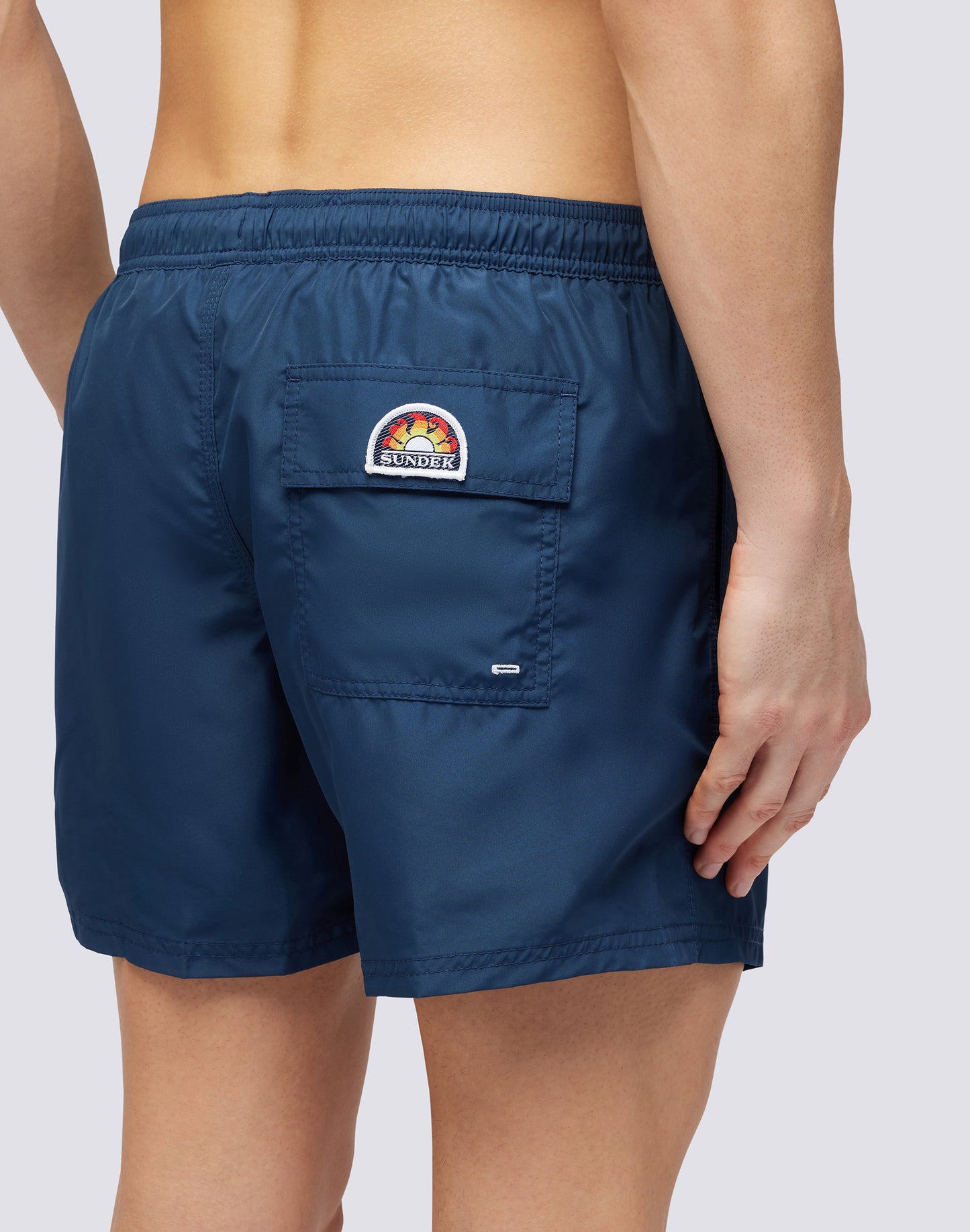 SHORT SWIMSHORTS WITH ELASTIC WAIST IN REPREVE® RECYCLED POLYESTER